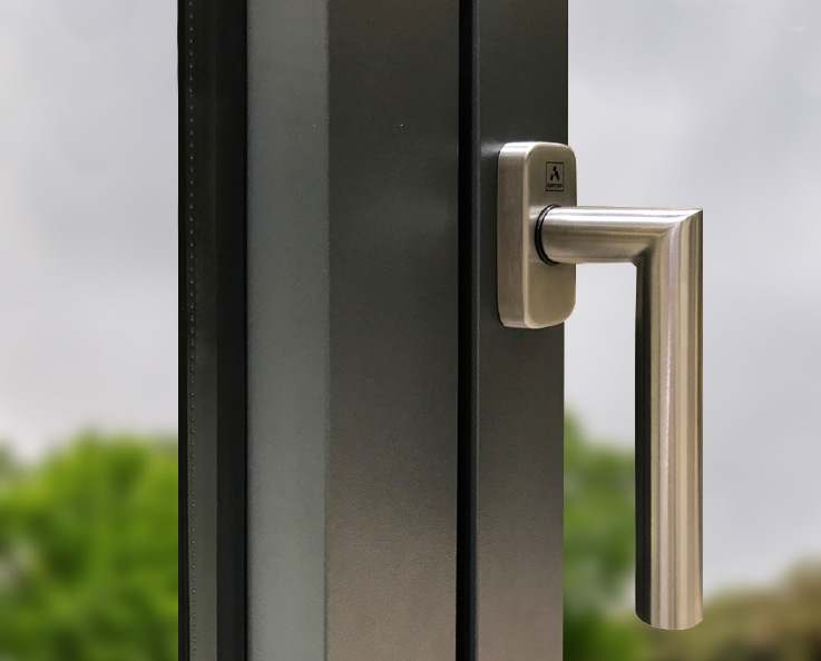 Puxador Inox - janelas de alumínio e PVC Cortizo