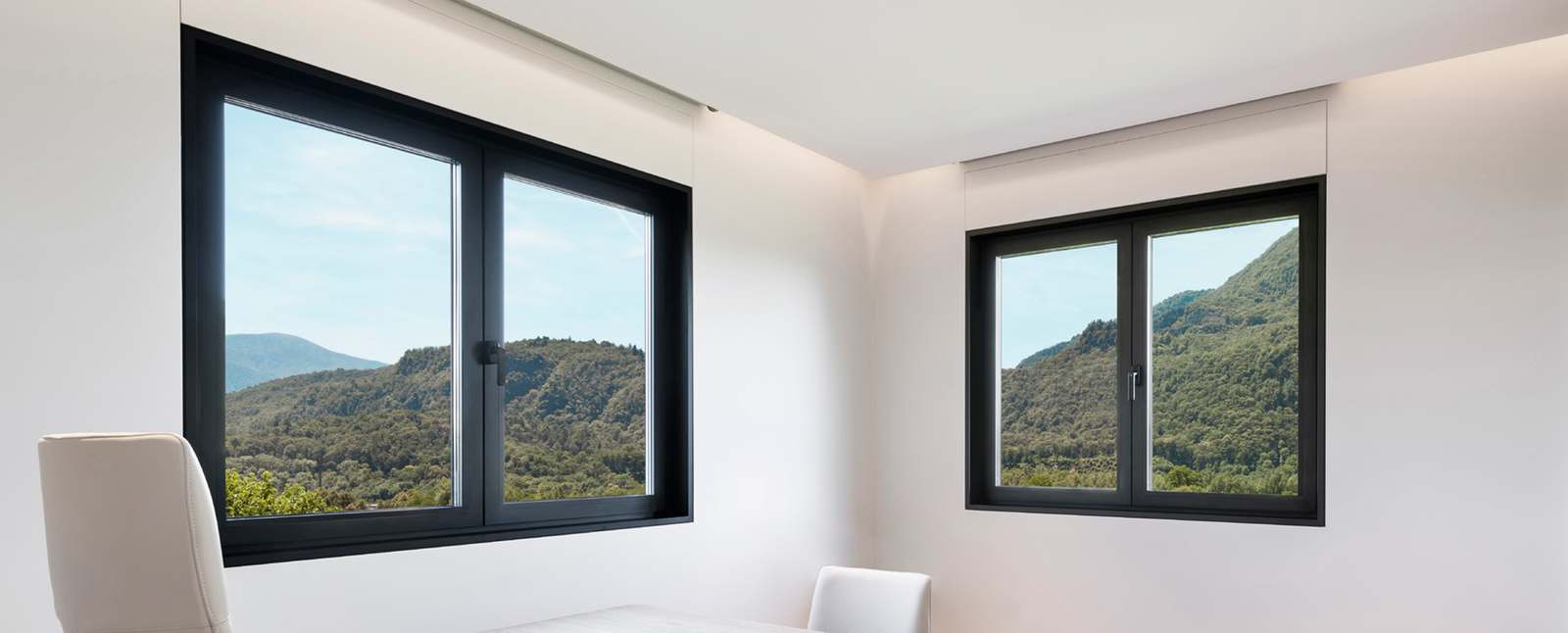 COR 70 C16 ST em ambiente residencial - janelas de alumínio e PVC Cortizo