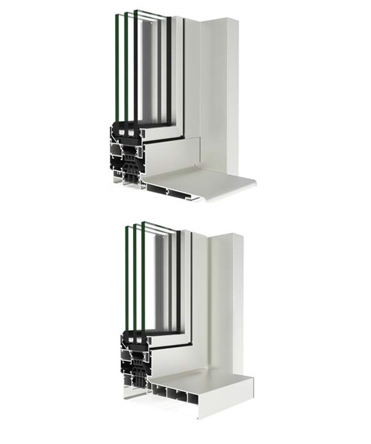 COR 70 OC Semivista - janelas de alumínio e PVC Cortizo