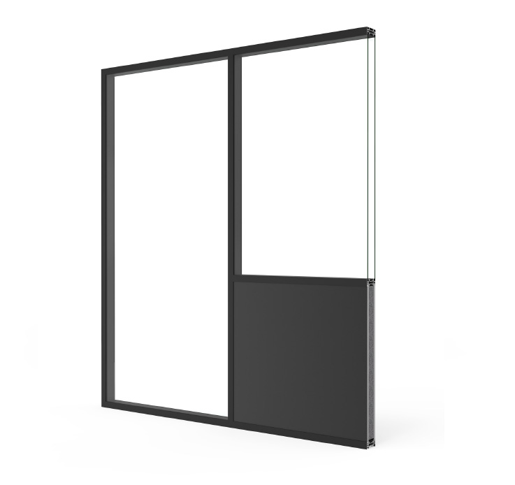 PW 80 Divisor de escritórios - janelas de alumínio e PVC Cortizo