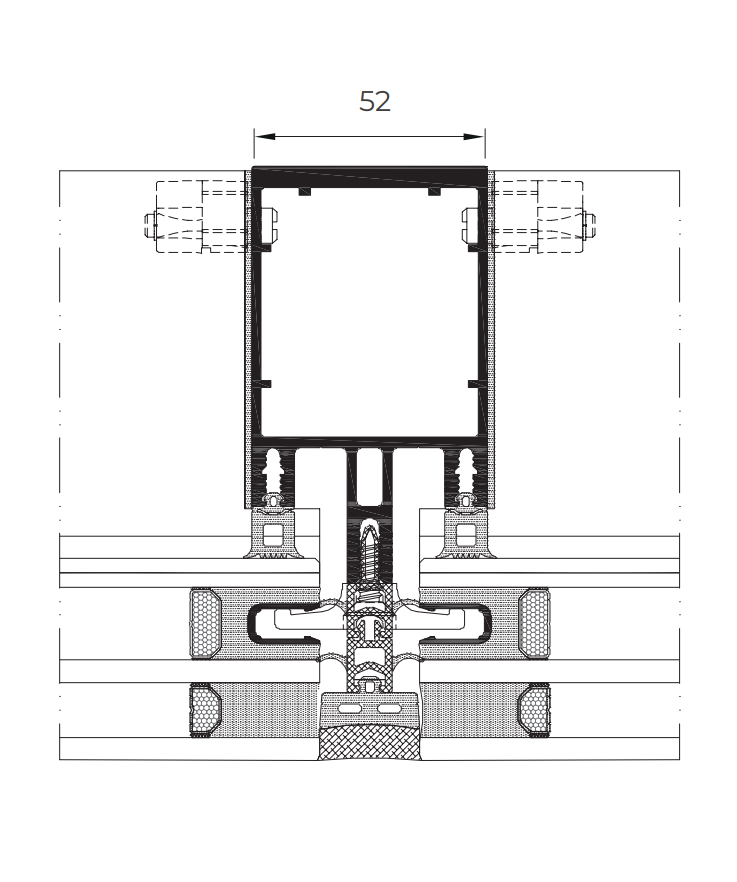 Fachada SG 52 - janelas de alumínio e PVC Cortizo